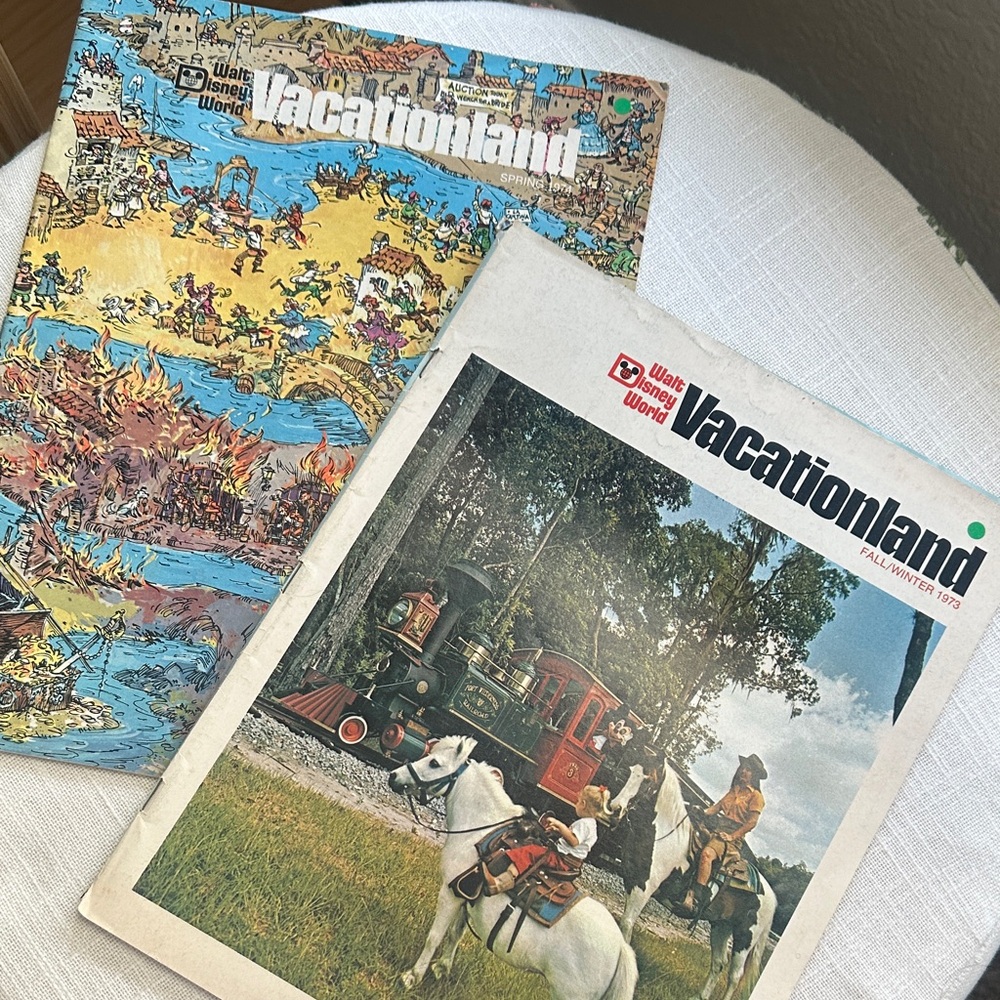 Disney World Vacationland Magazines 1970s
